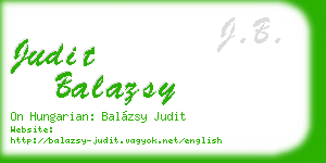 judit balazsy business card